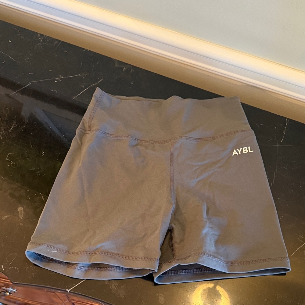 AYBL Women's Charcoal Spandex shorts, Size Small